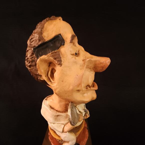 Vintage Rare President Richard Nixon Fine Art Handmade Chalkware Sculpture 1969 - Picture 15 of 16